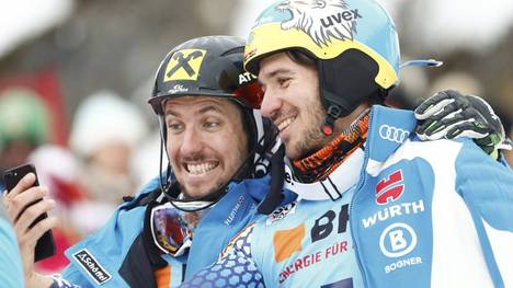 Marcel Hirscher (l.) und Kumpel Felix Neureuther im Jahr 2017