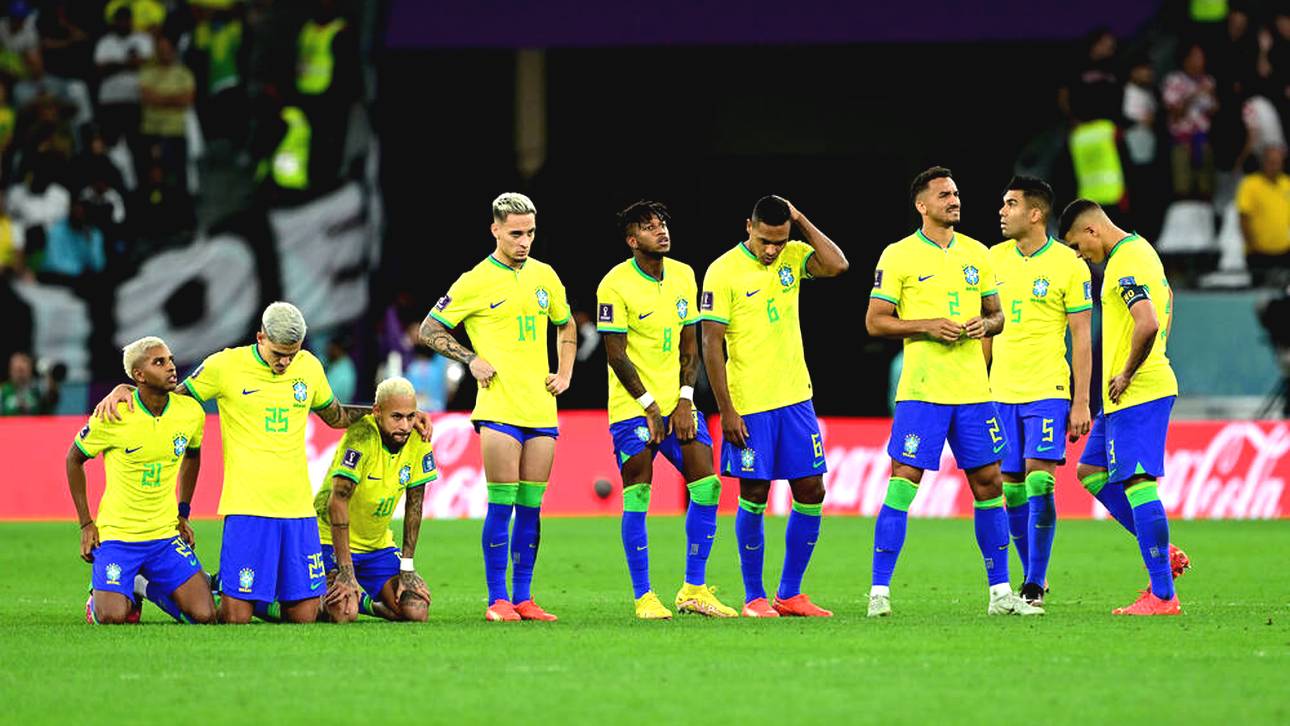Bei der WM 2022 scheidet Brasilien im Viertelfinale gegen Kroatien aus