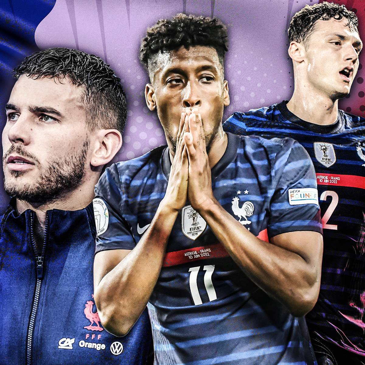 Die französische Nationalmannschaft steckt in einer Krise. Mittendrin sind mit Benjamin Pavard, Lucas Hernández und Kingsley Coman drei Akteure des FC Bayern, die alle aktuell nicht überzeugen.