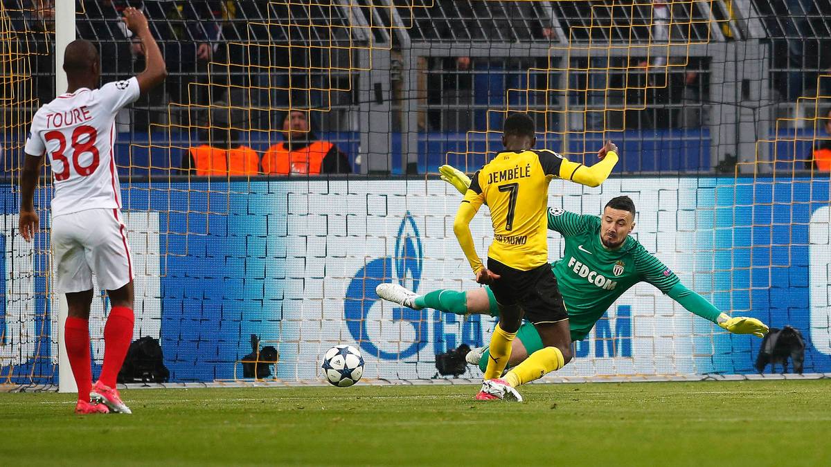 OUSMANE DEMBELE: Konnte seine Schnelligkeit in Hälfte eins nur ganz selten ausspielen. Das änderte sich im zweiten Durchgang. Wirbelte die Monaco-Abwehr mit seinen Sprints und Dribblings auseinander. Erzielte das 1:2. 