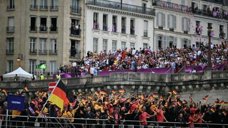 Gute Stimmung auf der Seine: Das deutsche Team