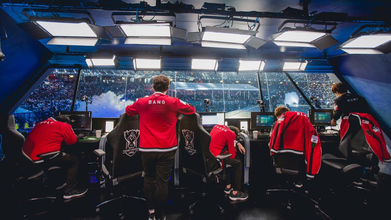 SK telecom T1 nach der Finalniederlage gegen SSG bei den World Championship 2017