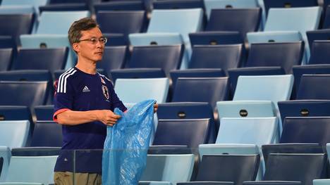 Die japanischen Fans sind nicht erst seit dieser WM für ihre Sauberkeit bekannt.