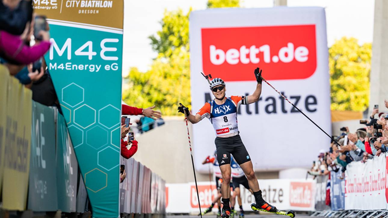 Biathlon im Sommer: In Dresden räumt ein DSV-Star ab