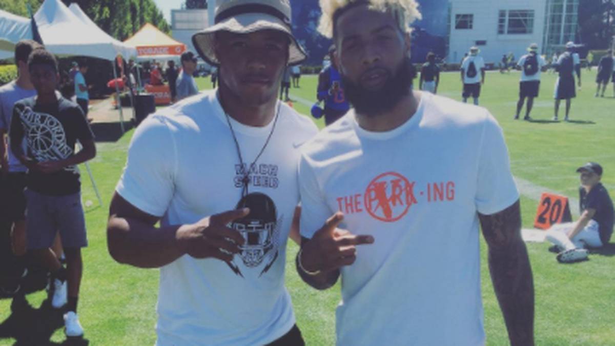 Die richtigen Tipps für eine NFL-Karriere holte sich Barkley schon von Superstar Odell-Beckham Jr.