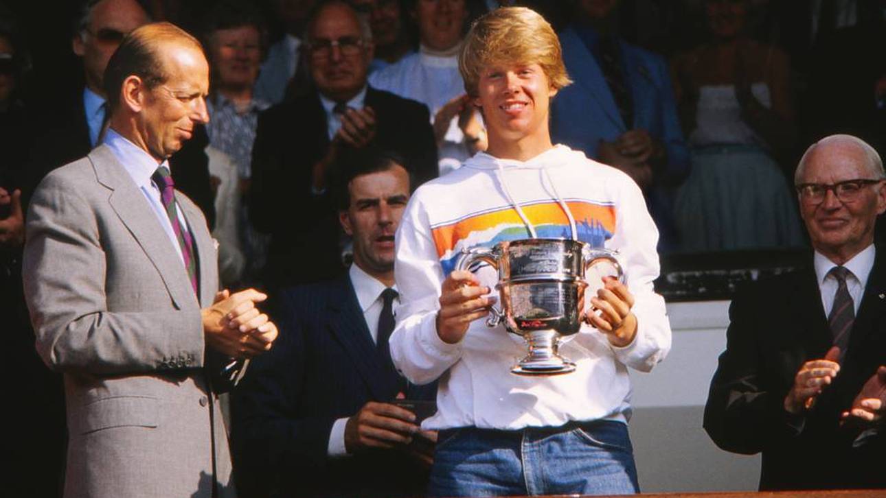 Stefan Edberg als Junioren-Champion in Wimbledon 1983