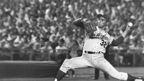Dodger-Legende Sandy Koufax spielte als Pitcher