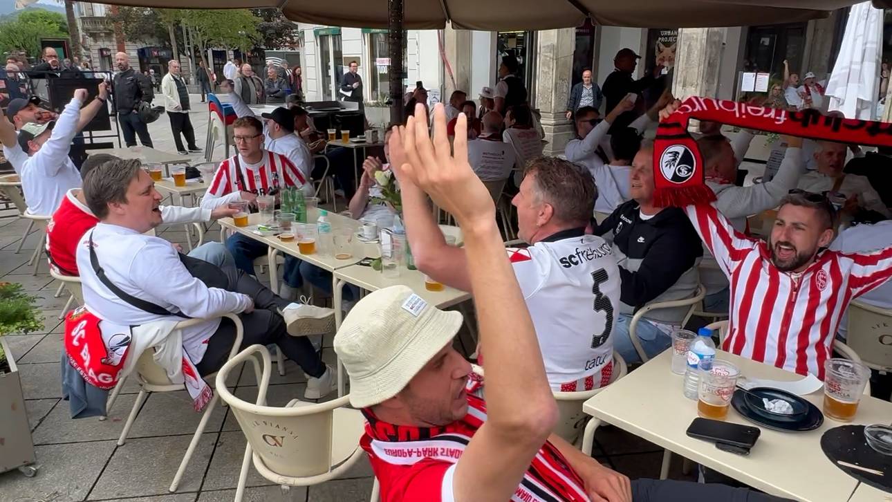 „Once in a lifetime!“ Hier stimmen sich Freiburgs Fans ein