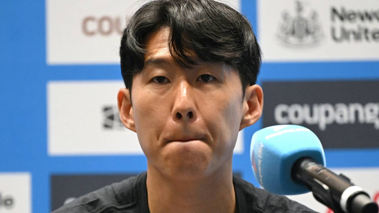 Heung-min Son bei der Pressekonferenz von Tottenham Hotspur