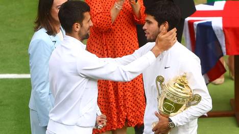 Carlos Alcaraz setzte sich im Wimbledon-Finale 2023 gegen Novak Djokovic durch