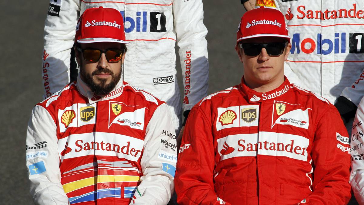 Fernando Alonso (l.) ist bekannt für Psychospielchen - nur bei Teamkollege Räikkönen biss er damit auf Granit: "Es könnte mich nicht weniger interessieren, was dieser Mann denkt"