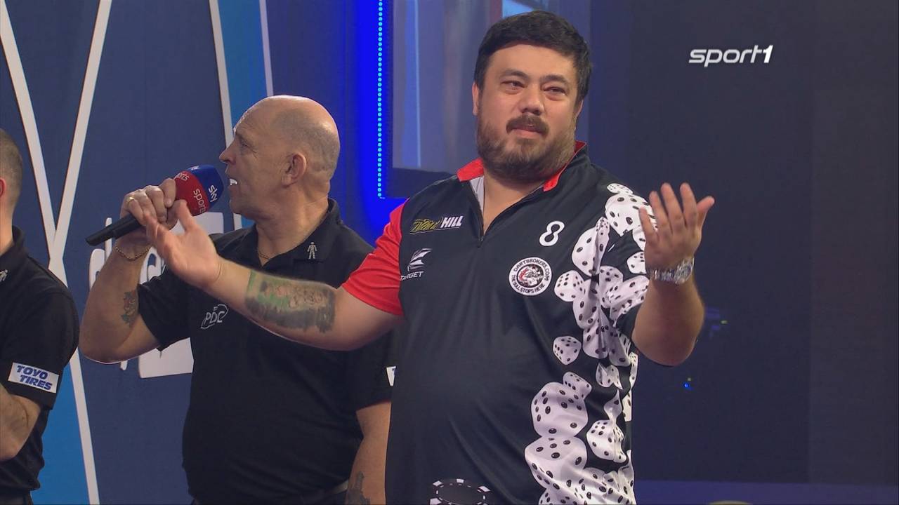 Darts-WM 2021: Danny Baggish besiegt Damon Heta mit 3:2