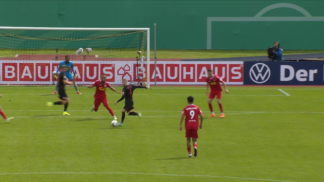 Rot-Weiß Koblenz - Jahn Regensburg (0:3): Tore und Highlights | DFB-Pokal