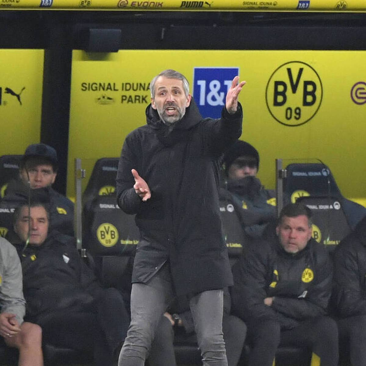 Marco Rose war mit der Beurteilung der Dortmunder Leistung durch Sky-Experte Dietmar Hamann nicht einverstanden