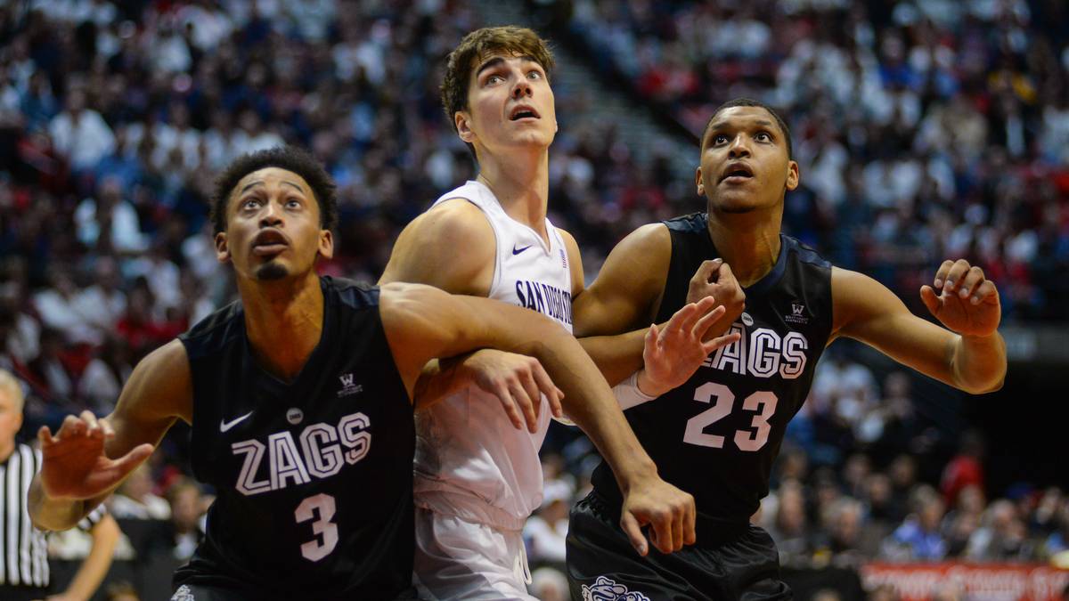 Max Montana ist einer von drei Deutschen bei March Madness. Der Forward von den San Diego State Aztecs, der ehemals Max Hoetzel hieß, sollte sich wohl keine großen NBA-Hoffnungen machen