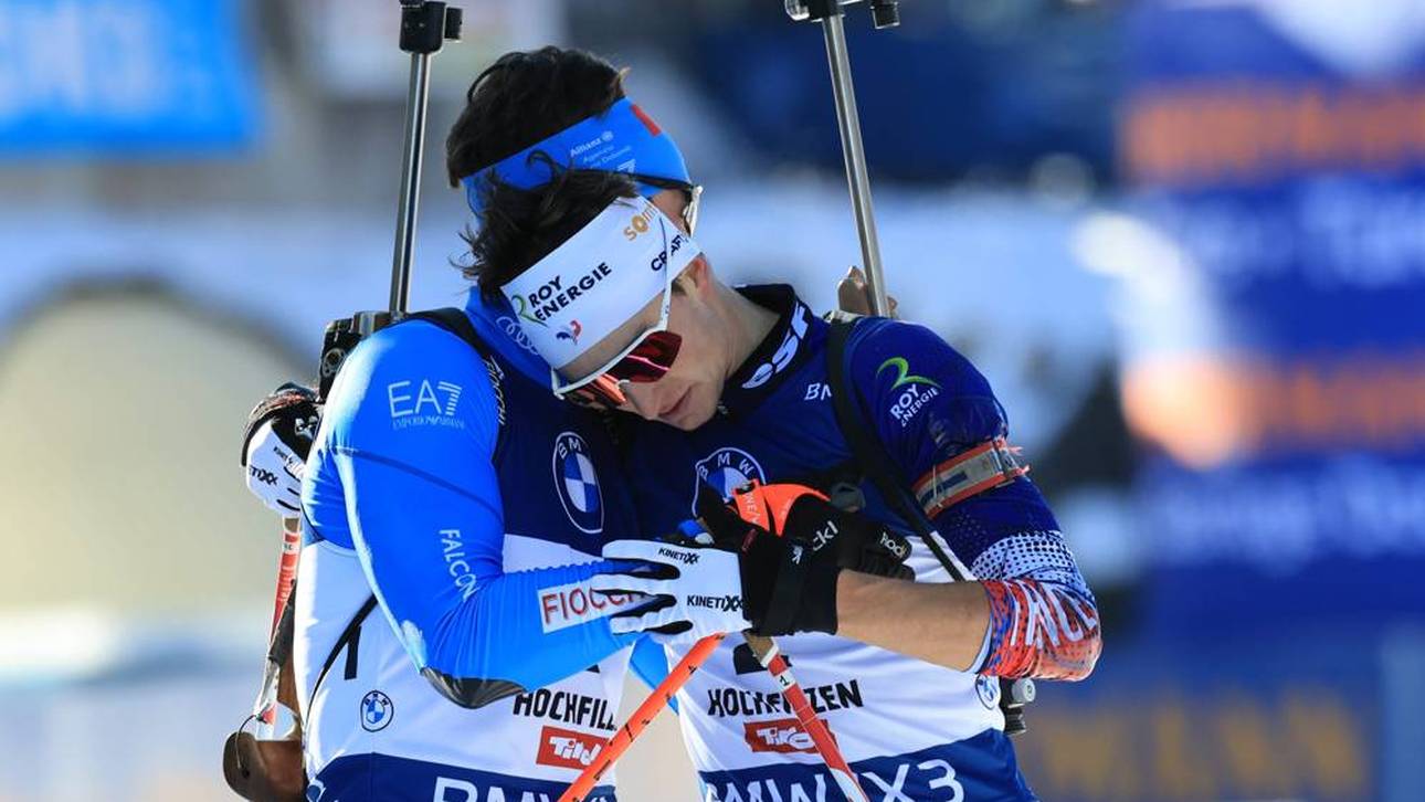 Biathlon-Star leidet mit Rivalen