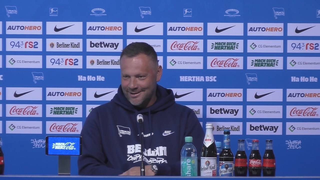 Hertha BSC: Pal Dardai scherzt trotz Abstiegskampf auf Pressekonferenz