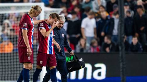 Martin Ödegaard (m.) probably seriously injured against Austria