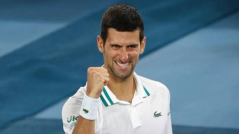 Trifft im Finale auf Medwedew: Novak Djokovic