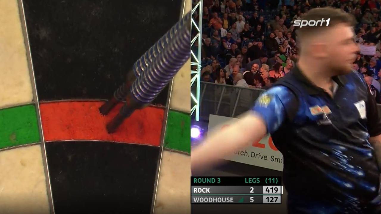 Darts UK Open Freitag Luke Woodhouse gewinnt 6:2 gegen Josh Rock