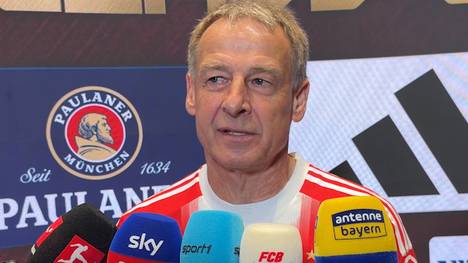 Jürgen Klinsmann äußert sich am Rande des Legends Cups im Münchner SAP-Garden zur Leistung von Harry Kane. Dabei zieht er einen Vergleich mit seiner Spielerzeit - und bringt Lothar Matthäus ins Spiel. 