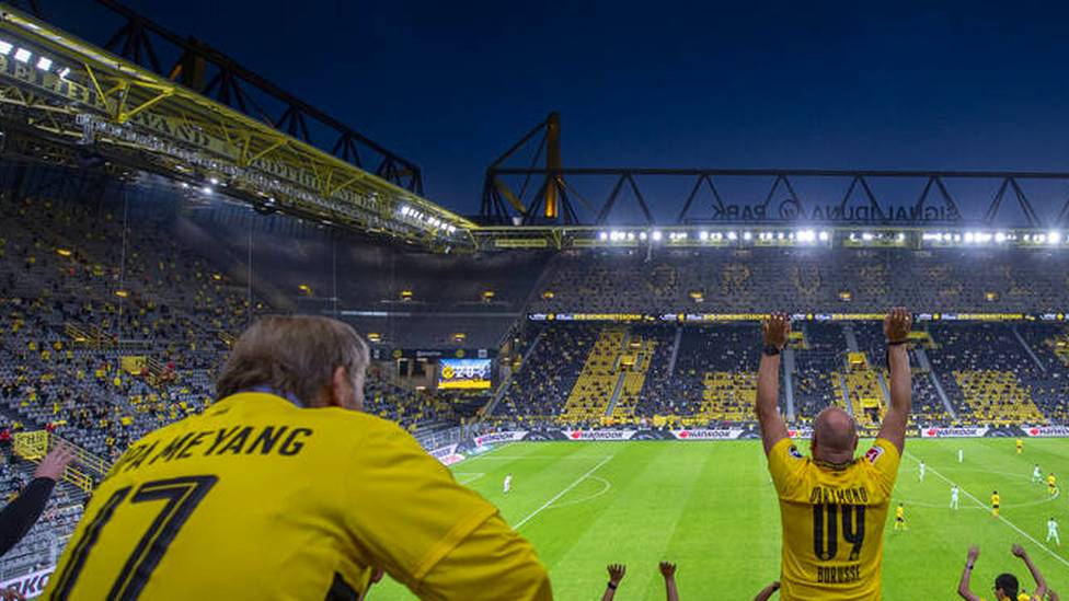 Beim BVB durften am 1. Spieltag wieder rund 9.000 Fans in Stadion 