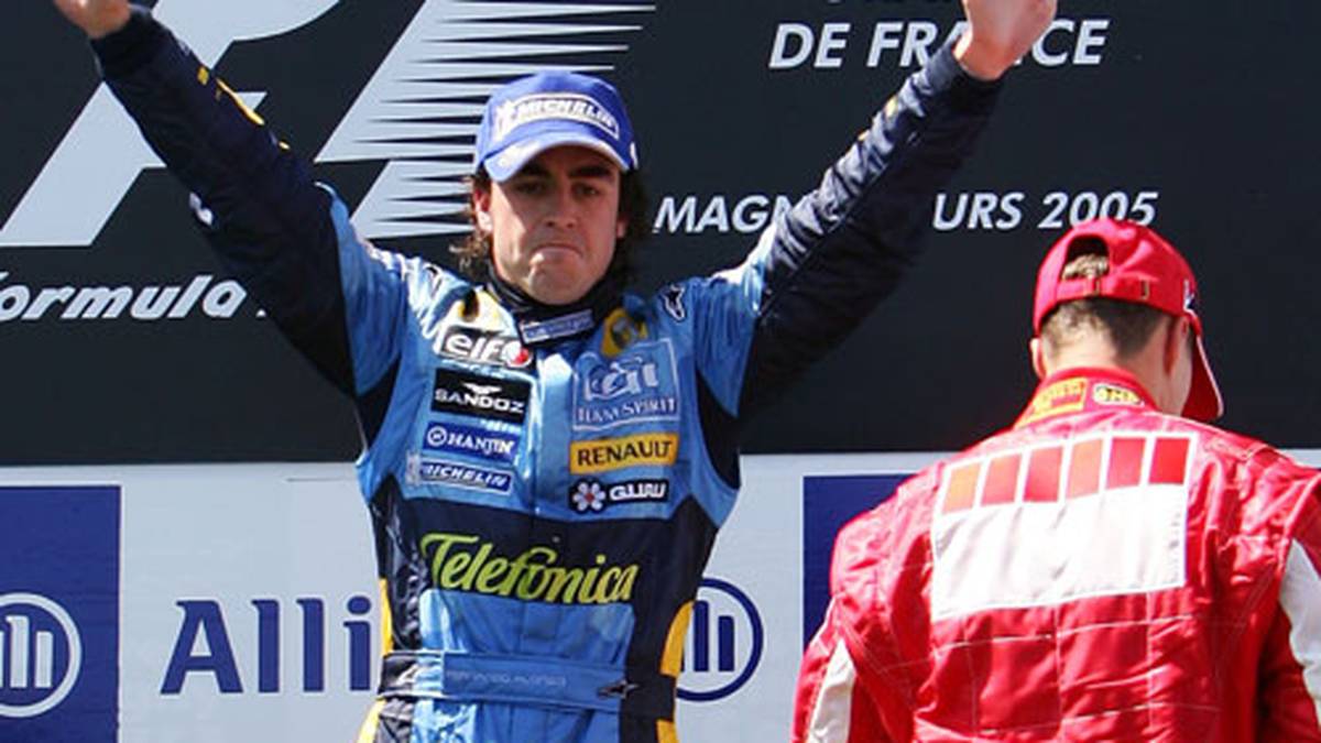 Der Kronzprinz lässt sich feiern, der König wendet sich mit Grauen ab. Fernando Alonso tritt die Nachfolge des Ferrari-Stars an 