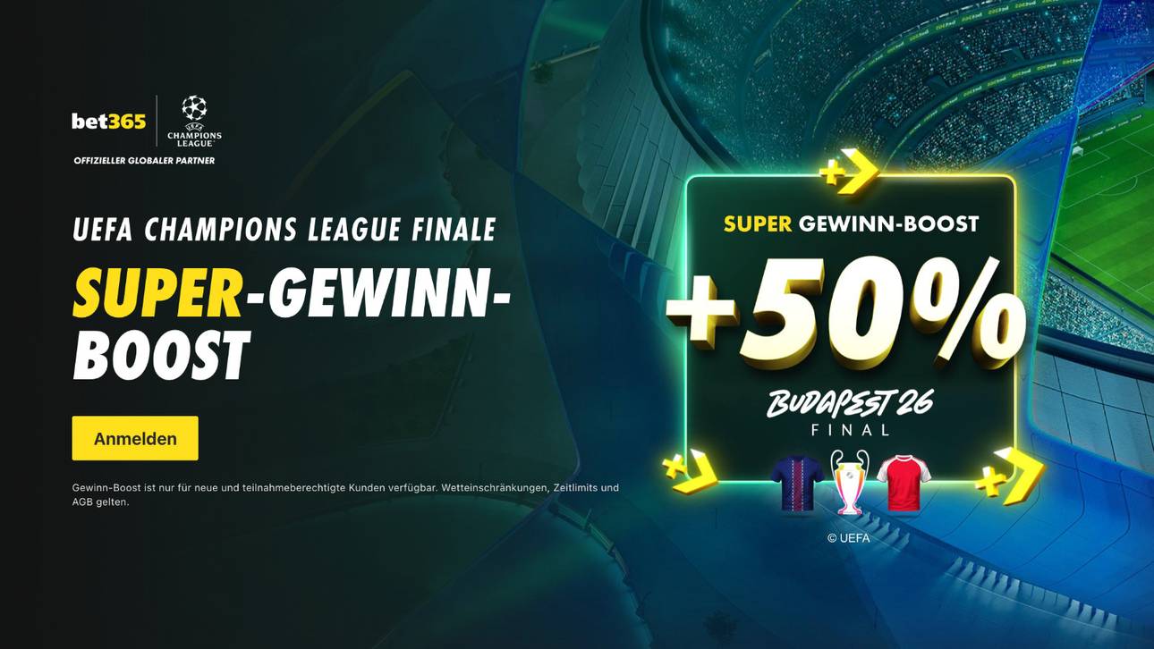 Champions League Finale: Paris gegen Arsenal, Super Gewinn Boost 50%