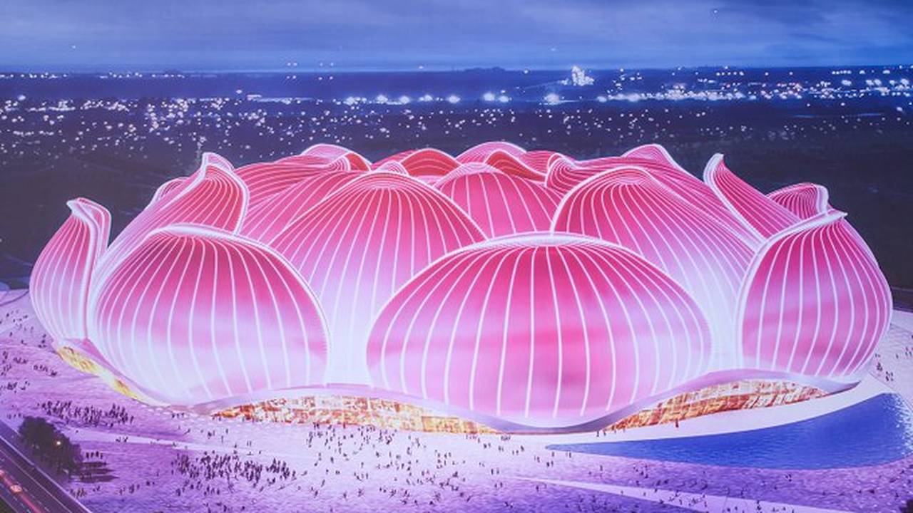 Lotusblume für 1,6 Milliarden! Das wird das größte Fußballstadion der Welt