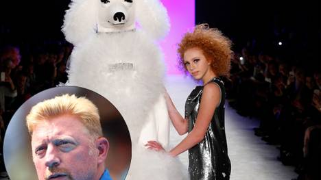 Boris Beckers Tochter Anna eröffnete auf der Berlin Fashion Week die Show von Riani.