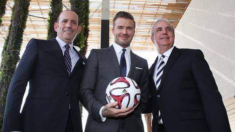 David Beckham, Commissioner Don Garber and Mayor Carlos Gimenez Press Conference