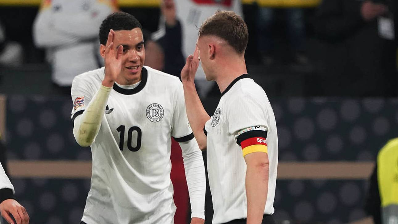 Jamal Musiala und Joshua Kimmich im DFB-Dress