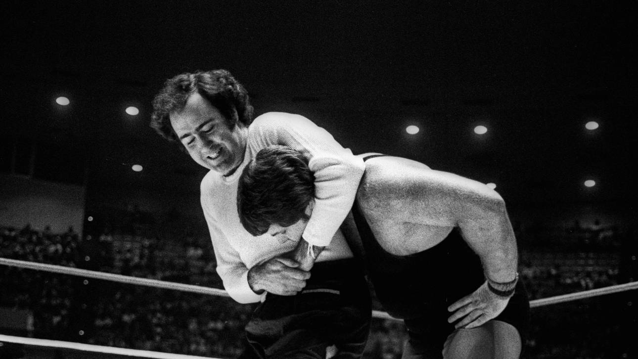 Andy Kaufman und Jerry "The King" Lawler in einem ihrer Matches