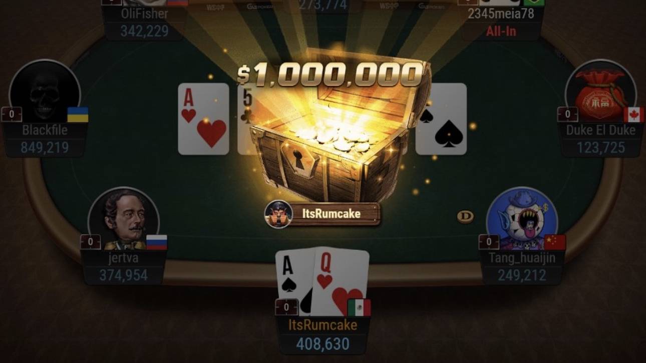 $1 Million mit einer Pokerhand
