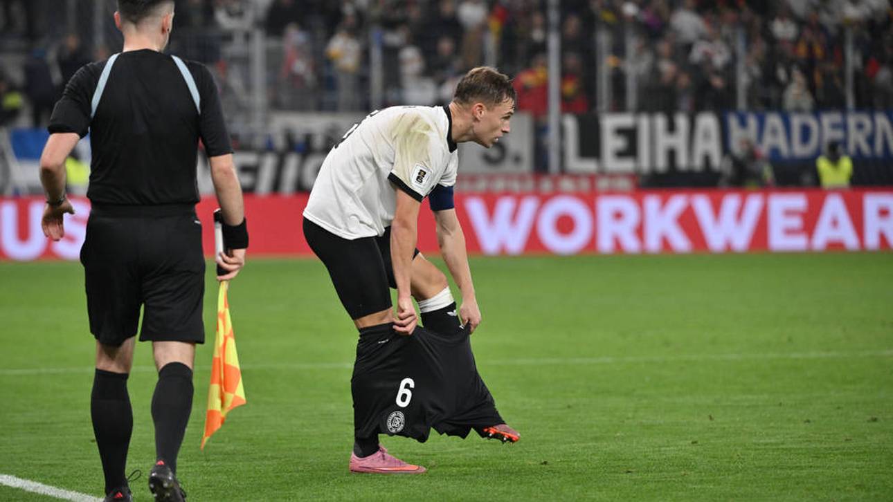 Joshua Kimmich hatte in der WM-Qualifikation gegen Luxemburg eine kleine Panne