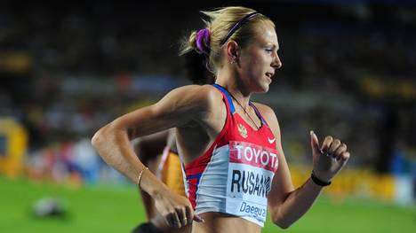 Russia's Yuliya Rusanova competes in the