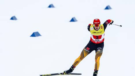 Eric Frenzel lief auf Platz zwei