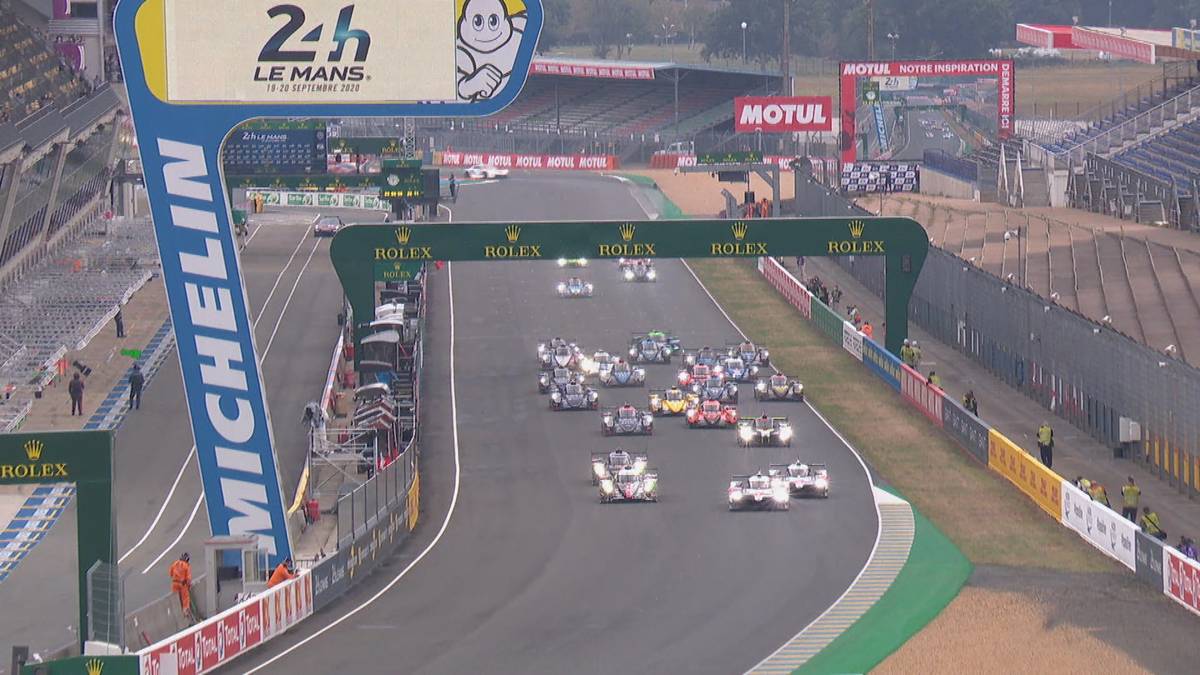 Das 24-Stunden-Rennen in Le Mans hat begonnen - ohne Fans und deutlich später als sonst. Das Wetter könnte das Fahrerfeld deswegen vor Herausforderungen stellen.
