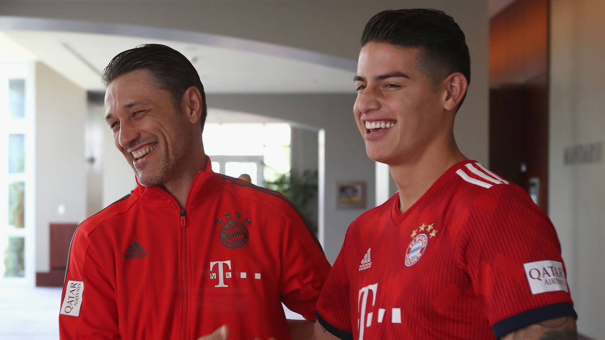 Wie geht es weiter? Die Zukunft von Niko Kovac (l.) und James Rodríguez beim FC Bayern ist weiter offen