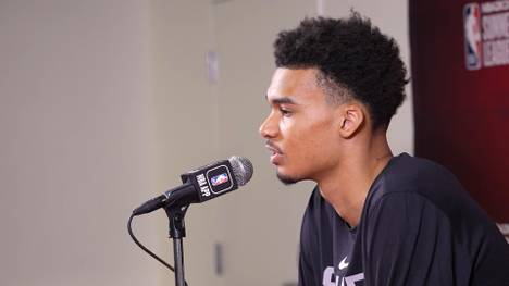 Victor Wembanyama ist froh, dass der NBA-Draft vorbei ist, da ihn diese Zeit vom Basketballspielen abgehalten hat. Der First Pick der San Antonio Spurs ist mit seinem Team in die Summer League eingestiegen. 