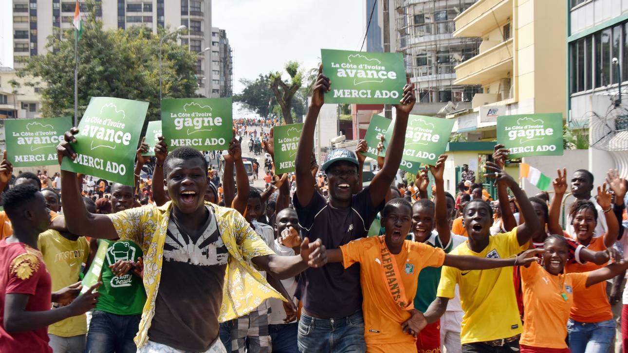 Großer Empfang für Elfenbeinküste