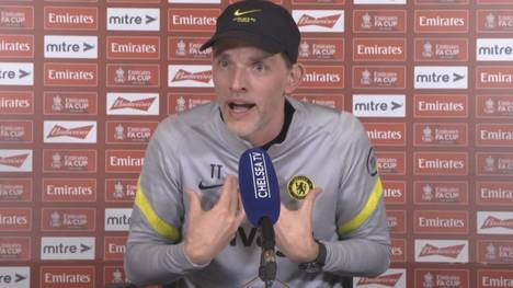 Vor dem Pokal-Duell gegen Luton Town bittet Chelsea-Trainer Thomas Tuchel die Journalisten, ihn nicht mehr zum Ukraine-Krieg zu befragen. Er fühle sich nicht wohl, über die Situation zu sprechen.