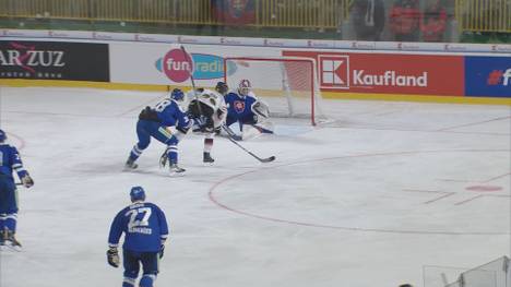 Die deutsche Eishockey-Nationalmannschaft schlägt im fünften Testspiel für die WM in Finnland und Lettland die Slowakei mit 4:3.