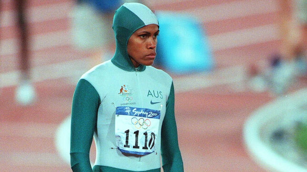 Cathy Freeman über 400 Meter bei den Olympischen Spielen 2000 in Sydney