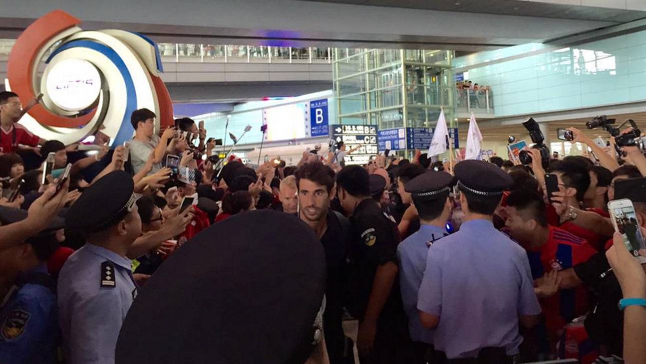 FC Bayern in China gefeiert