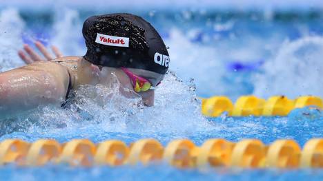 BERLIN, GERMANY - OCTOBER 13: Angelina Koehler of Germany competes in the Womens 100m Butterfly final race during day three of the FINA Swimming World Cup Berlin at Schwimm- und Sprunghalle im Europasportpark (SSE) on October 13, 2019 in Berlin. (Photo by Ronny Hartmann/Getty Images)