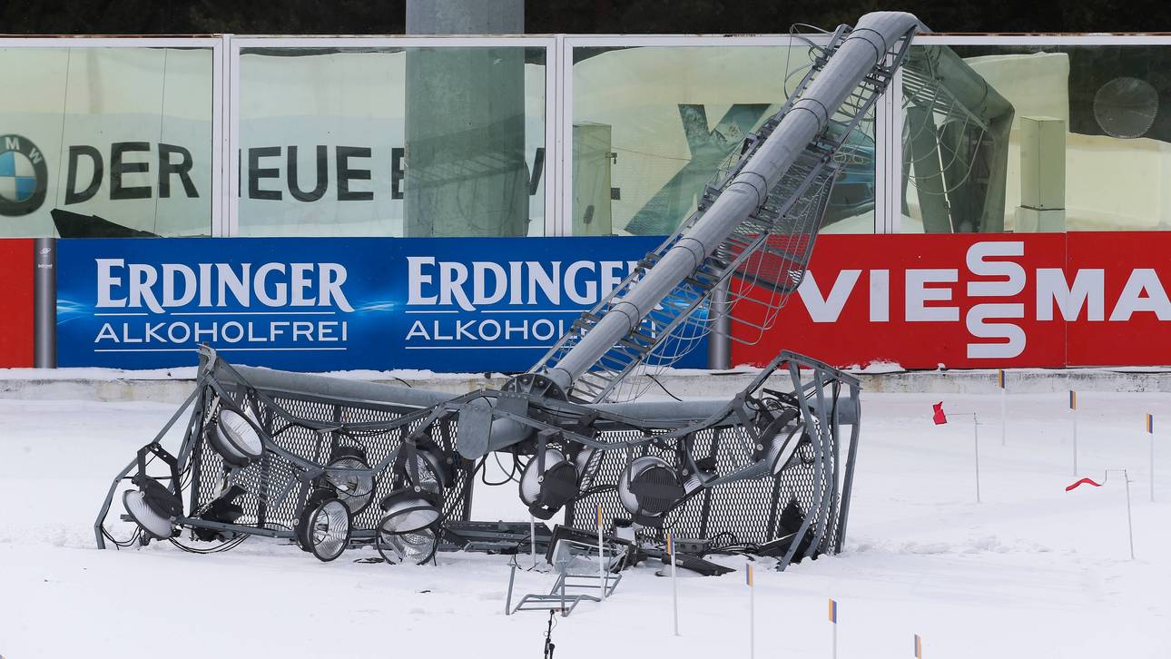 Mast umgestürzt – Biathlon-Saison vorbei