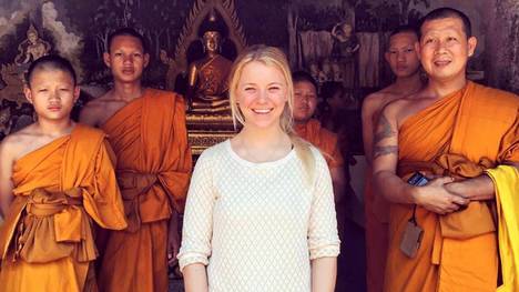 Auch bei den Mönchen im Mittelpunkt: Miriam Gössner geht wieder mit einem Lächeln in die Saison