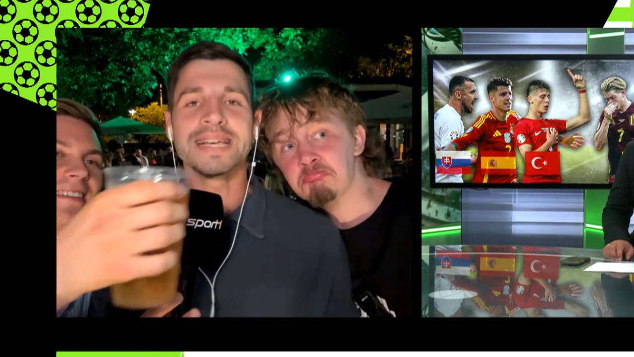 Fan-Wahnsinn in Liveschalte: SPORT1 Reporter bleibt ganz cool | EM 2024