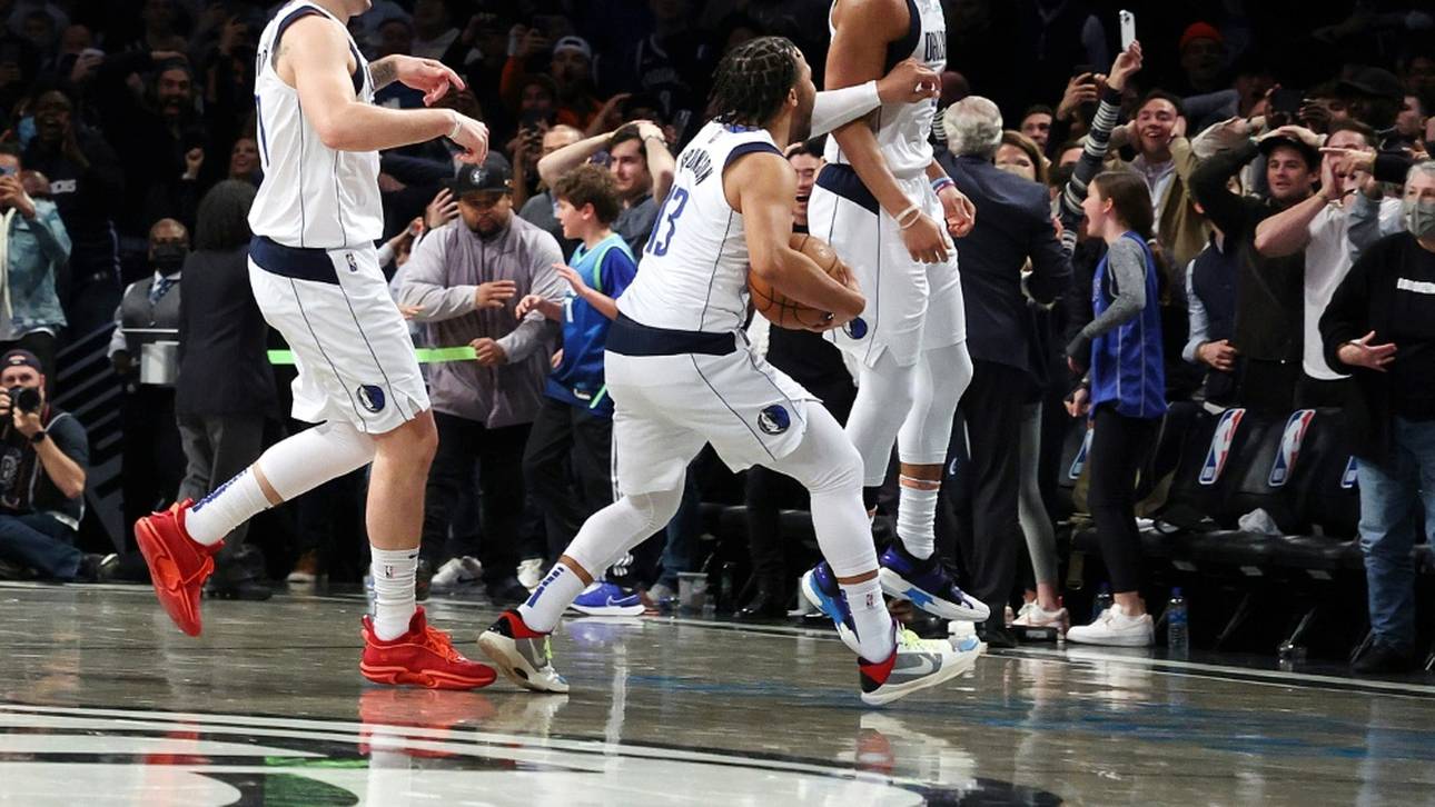 Dreier mit der Schlusssirene: Dallas schlägt Brooklyn